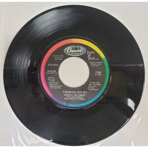 Record 45 RPM Vinyl  Thomas Dolby- Radio Silence/ Europa And The Pirate Twins